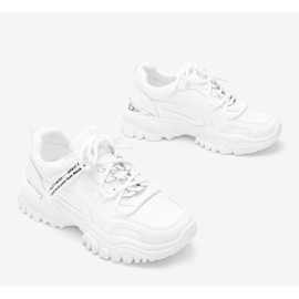 Weiße Sneaker mit dicker Zooey-Sohle 2