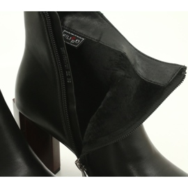 Schwarze Filippo DBT1553 / 21 BK Stiefel 4