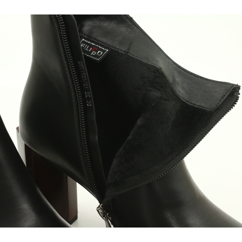 Schwarze Filippo DBT1553 / 21 BK Stiefel 4