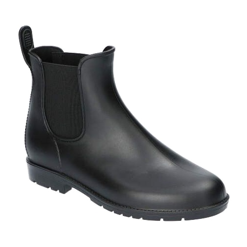 American Club Frauen schwarze Stiefel, Matte Boots Kal15/22 1