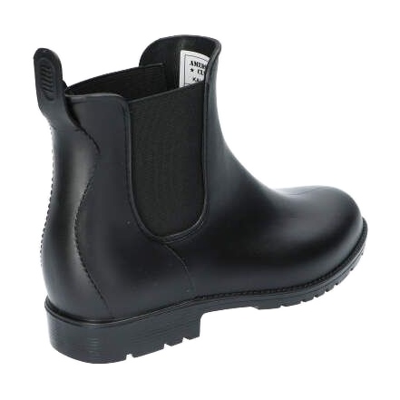 American Club Frauen schwarze Stiefel, Matte Boots Kal15/22 5