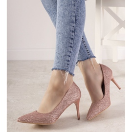 Rosa glänzende Pumps von Dolche 1