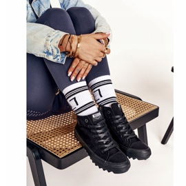 Hohe Sneakers für Damen Big Star FF274244 Schwarz 1