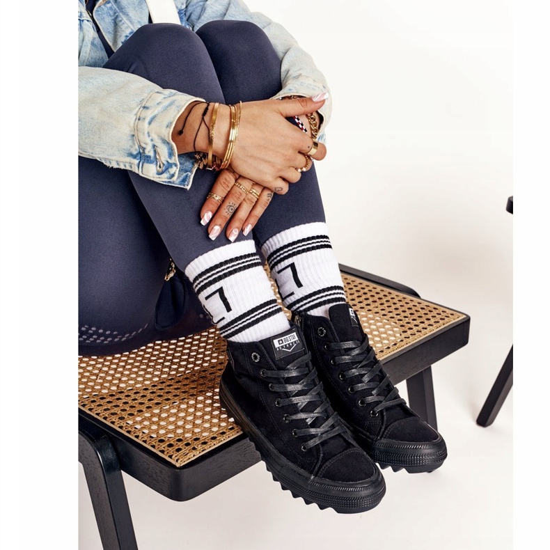 Hohe Sneakers für Damen Big Star FF274244 Schwarz 1