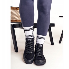 Hohe Sneakers für Damen Big Star FF274244 Schwarz 2