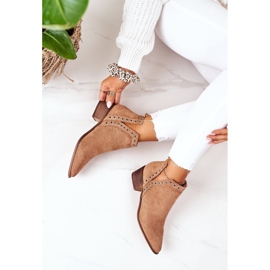 Durchbrochene Stiefel mit Cut-Outs, Camel Western braun 1