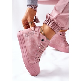 Ledersneaker Big Star II274092 Rosa 1