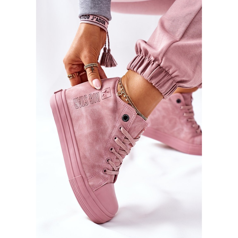 Ledersneaker Big Star II274092 Rosa 1