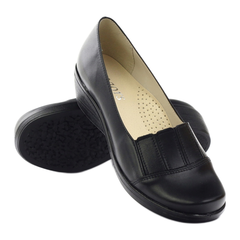 Pumps für Damen Keil Gregors 255 schwarz 3