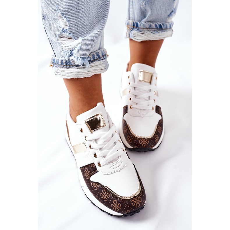 Sportschuhe Sneakers Weiß Next braun 1