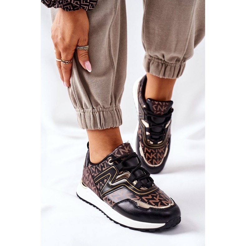 Sportschuhe Sneakers mit Logo Schwarz-Braun Always 2