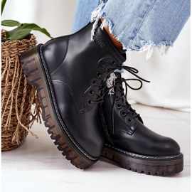 Damen isolierte Workers Big Star II274110 Schwarz 2