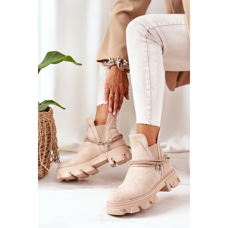 PS1 Warm Booties Jodhpur Stiefel Beige Gute Idee 2