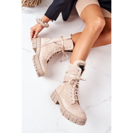 PS1 Warme Workers aus Wildleder mit beigefarbenen Hadley-Steinen 1