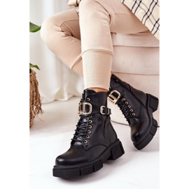 PS1 Warme Arbeiter mit goldener Schnalle Black Maybelle schwarz 2