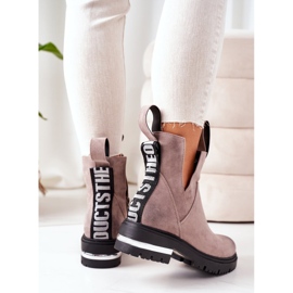 PS1 Warm Booties Jodhpurstiefel Mit Reißverschluss Grau My Way 2