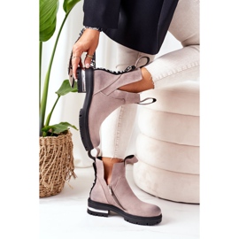 PS1 Warm Booties Jodhpurstiefel Mit Reißverschluss Grau My Way 1