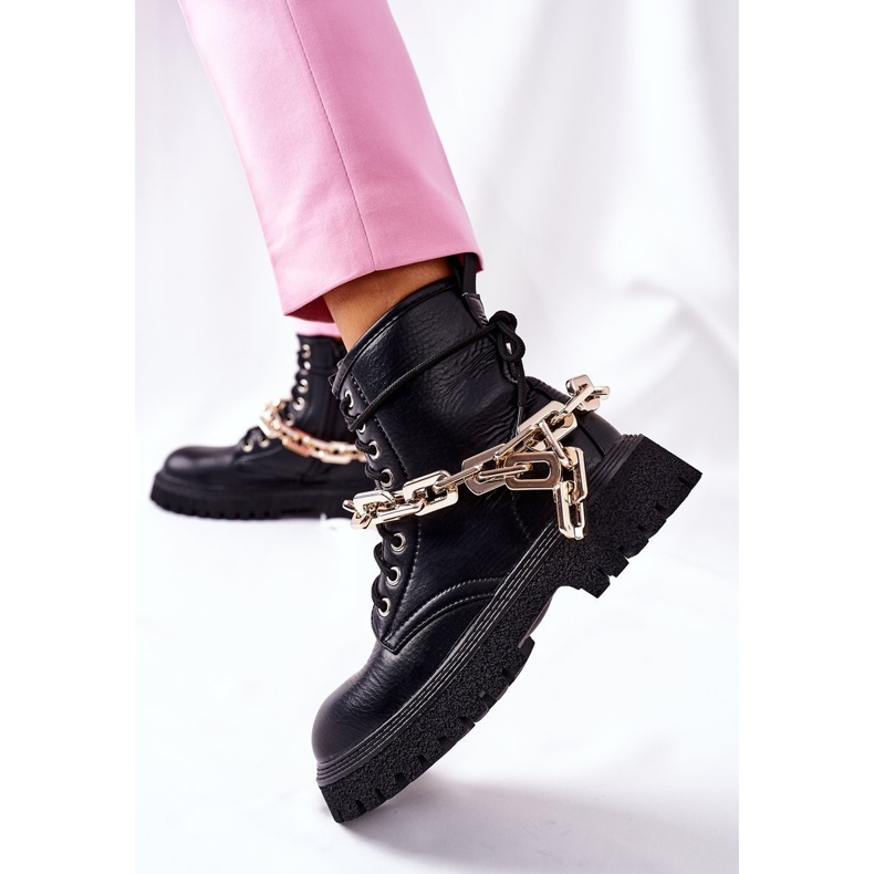 Hohe stylische schwarze Gral Stiefel 2