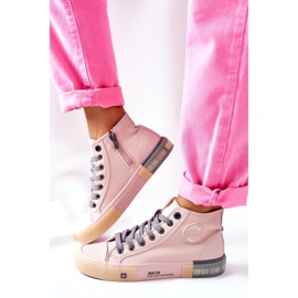 Hohe Sneakers aus Leder Big Star II274138 Rosa 2