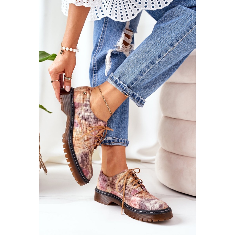 Damen Oxfords Lederschuhe Maciejka 04087-46 Multicolor mehrfarbig 1