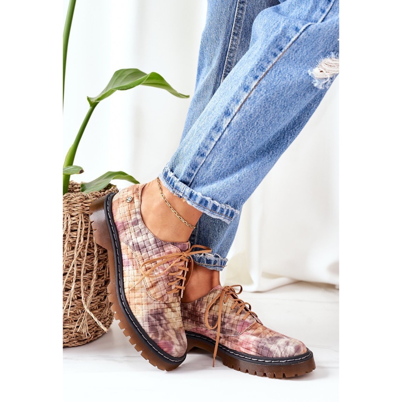 Damen Oxfords Lederschuhe Maciejka 04087-46 Multicolor mehrfarbig 2