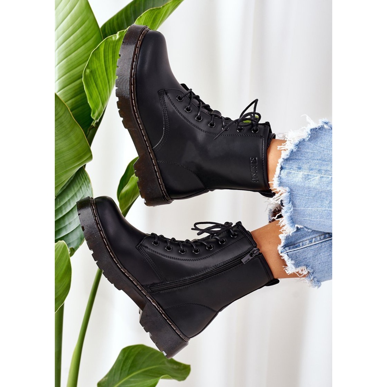 Damen isolierte Workers Big Star II274105 Schwarz 2