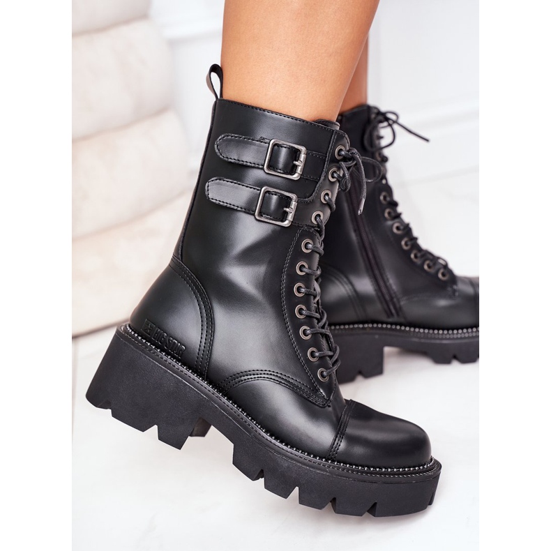 Damen isolierte Workers Big Star II274113 Schwarz 1