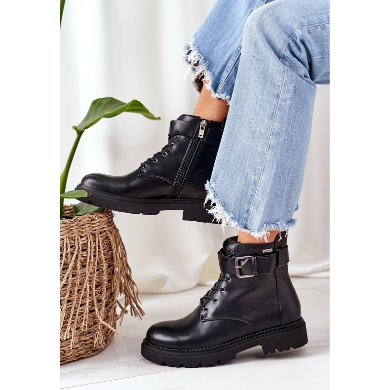 Isolierte Workers Cross Jeans für Damen EE2R4086C Schwarz 2