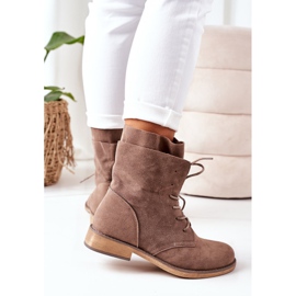 PS1 Stiefel mit doppeltem Obermaterial Hellbraun Violetta khaki 1