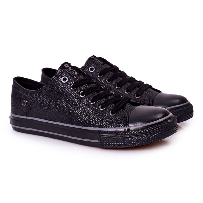 Herren Leder Sneakers Big Star II174002 Schwarz 1