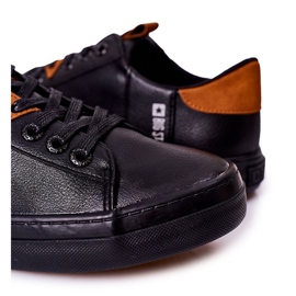 Herren Leder Sneakers Big Star GG174026 Schwarz 1