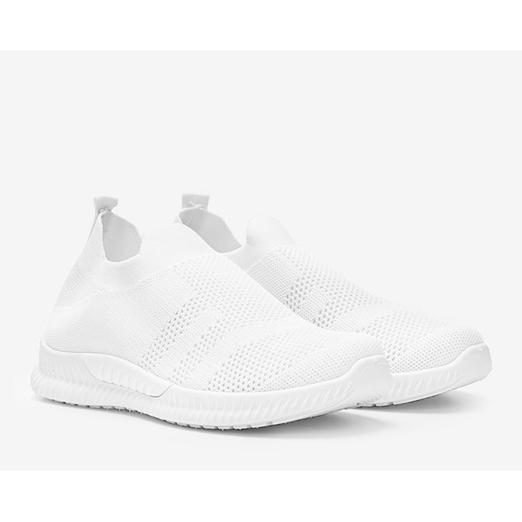 Weiße Infinity-Sportschuhe zum Hineinschlüpfen 2