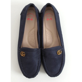 Marineblaue Damen Slipper H8192 Azul 1