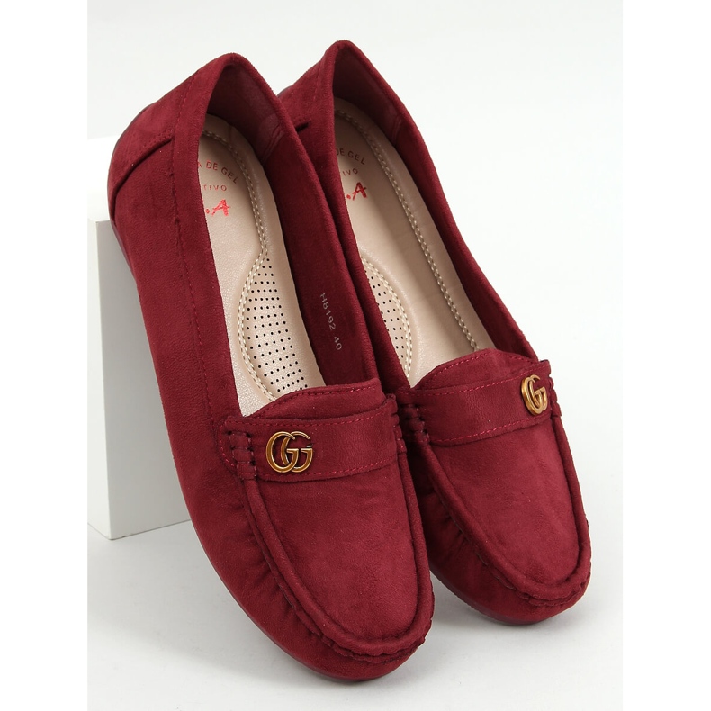 Burgunder-Loafer für Damen H8192 Burdeos rot 1
