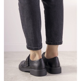 Silberne Slipper mit GF-FD9-Stollen schwarz 2