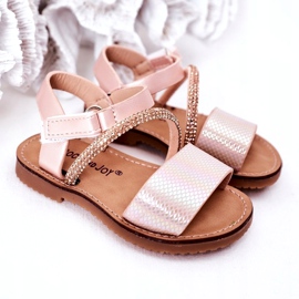 FR1 Kindersandalen mit Pailletten Pink Blake rosa 1