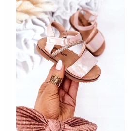 FR1 Kindersandalen mit Pailletten Pink Blake rosa 2