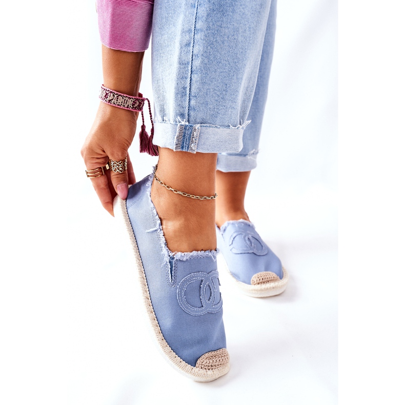 PS1 Blaue Flaure Espadrilles für Damen 1