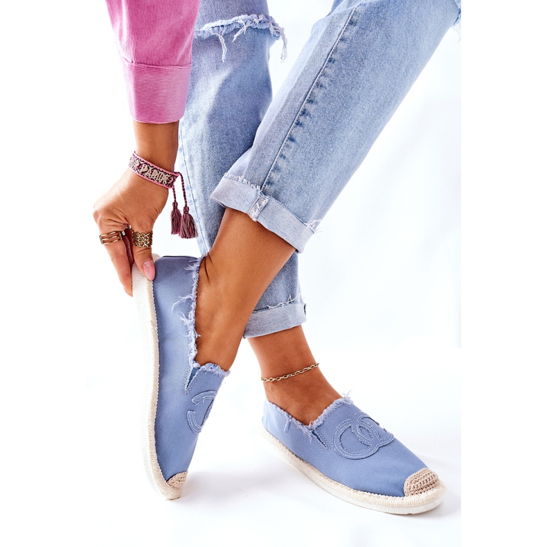 PS1 Blaue Flaure Espadrilles für Damen 2