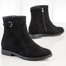J. Star Schwarze Stiefeletten 1