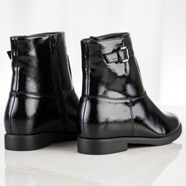 J. Star Schwarze Stiefeletten 1