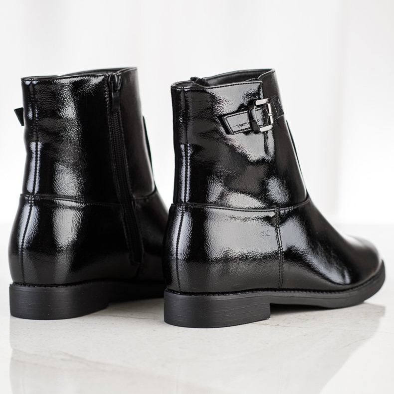 J. Star Schwarze Stiefeletten 1