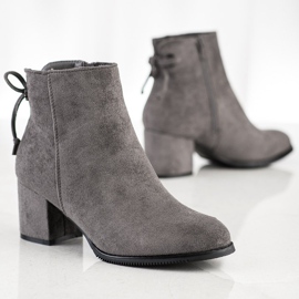 J. Star Stiefel mit Bindung grau 1