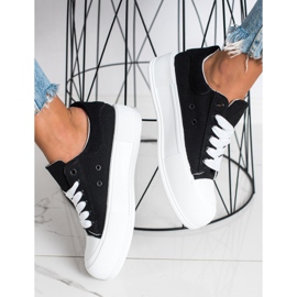 Goodin Klassische Sneaker auf der Plattform schwarz 1