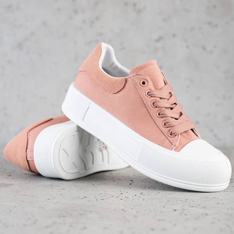 Goodin Klassische Sneaker auf der Plattform rosa 1