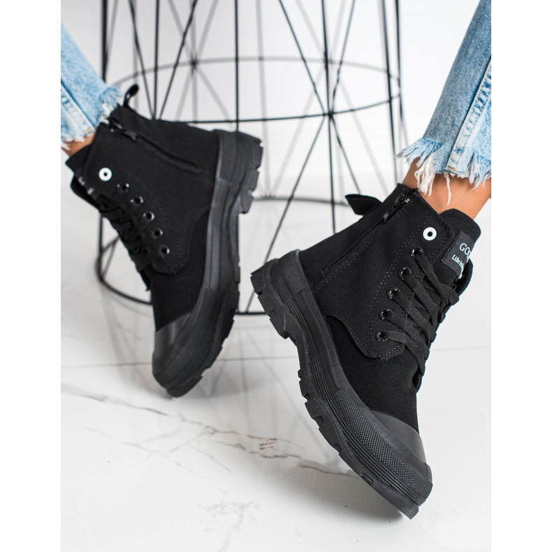 Goodin Original hohe Sneakers schwarz 2