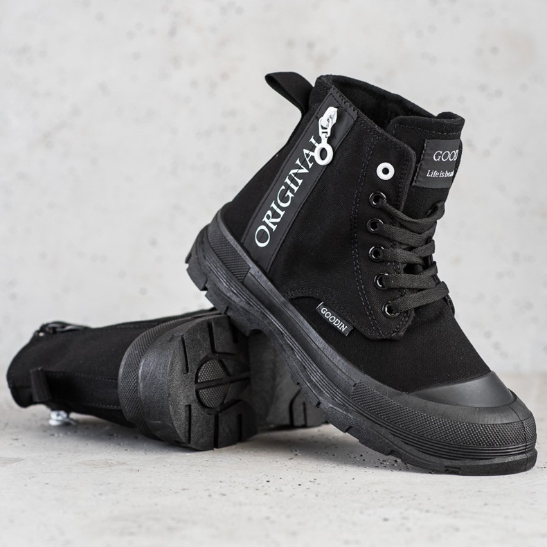 Goodin Original hohe Sneakers schwarz 1