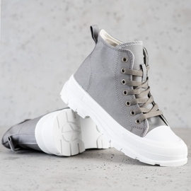 Goodin Hohe graue Turnschuhe 1