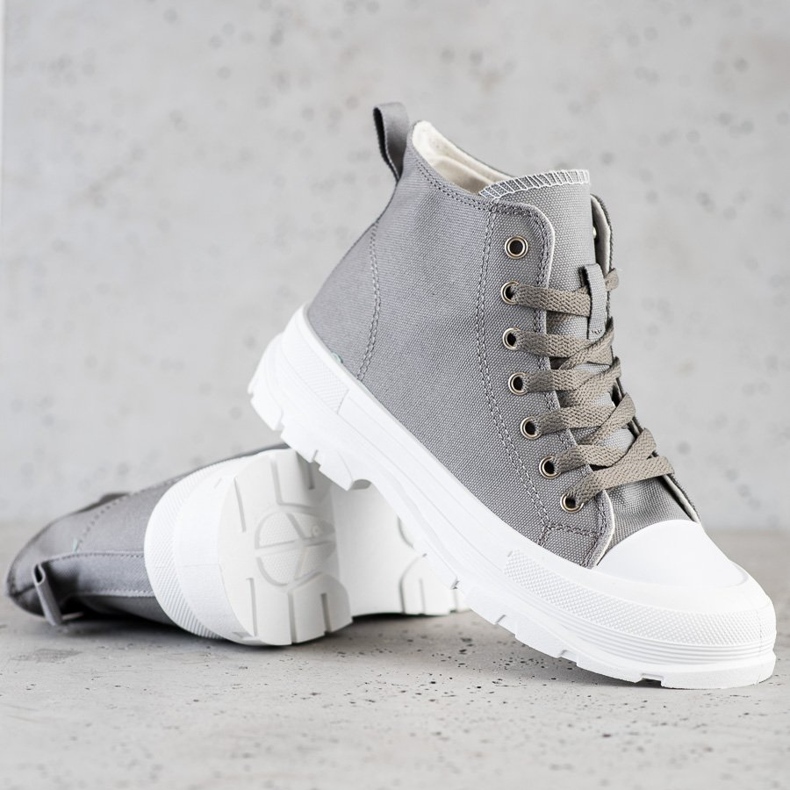 Goodin Hohe graue Turnschuhe 1