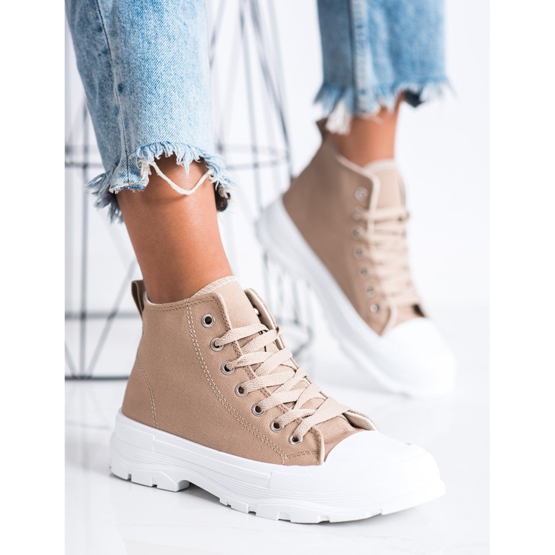 Goodin Hohe braune Turnschuhe 2